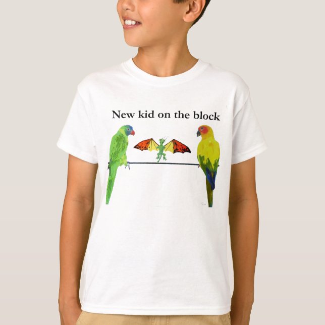 Dragon with Birds T-shirt (Framsida)