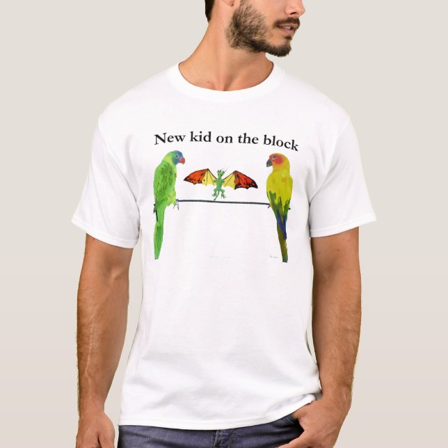 Dragon with Birds Tee (Framsida)