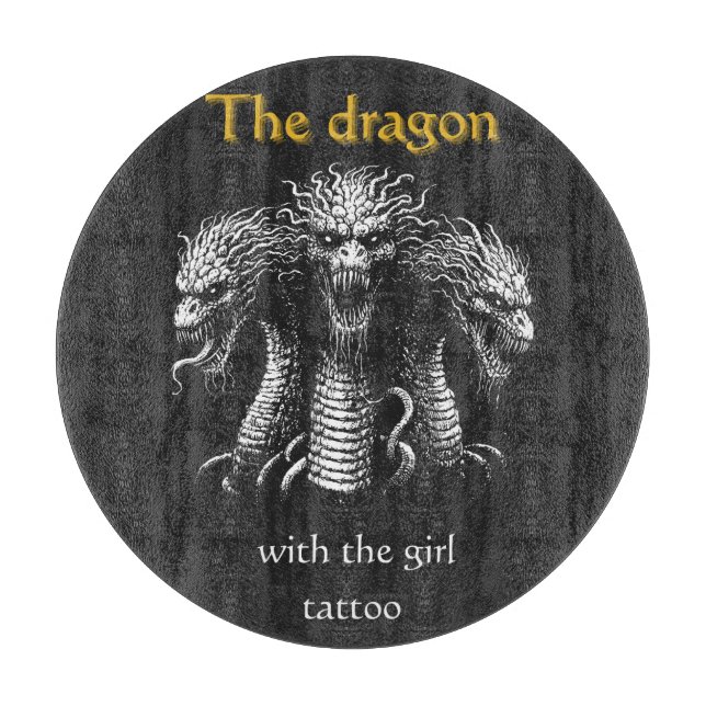 Dragon with Girl Tattoo - Funny Mörk (Framsidan)