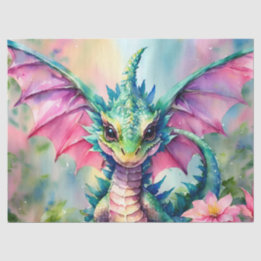 Dragon With Rosa Vingar Watercolor