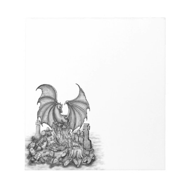 Dragon with Zombie Anteckningsblock (Framsida)