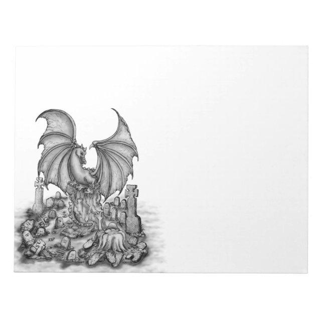 Dragon with Zombie Anteckningsblock (Framsida)