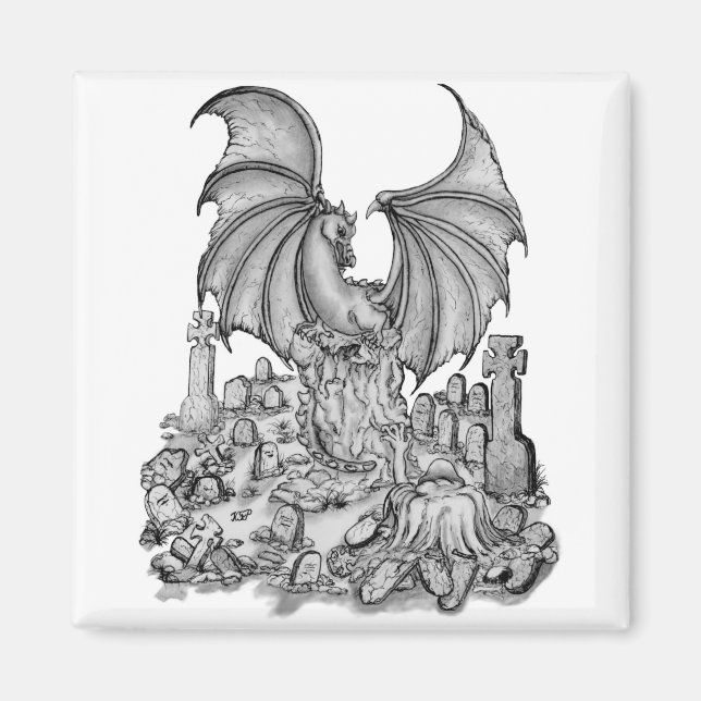 Dragon with Zombie Magnet (Framsidan)
