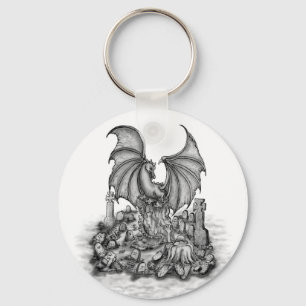 Dragon with Zombie Nyckelring
