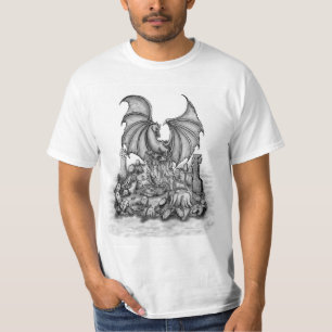Dragon with Zombie T Shirt