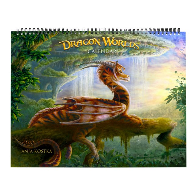Dragon Worlds Calendar 2021 Kalender (Omslag)