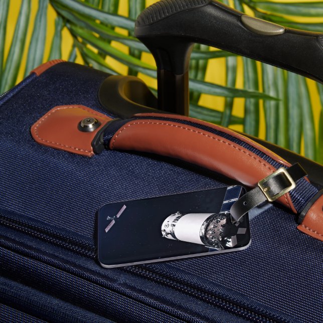 Dragon Xl-rymdfarkost som närmar sig en Lunar Gate Bagagebricka (Framsida Insitu 3)