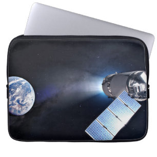 Dragon Xl-rymdfarkoster med planetjord i Avstånd Laptop Fodral
