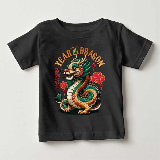Dragon Year 2024 Embrace Lunar New Year Prosperity T Shirt (Framsida)