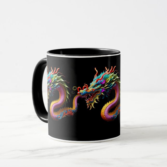 Dragon Yin Yang Chinese New Year 2026 Year Mugg (Framsida vänster)