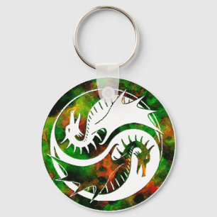 Dragon Yin Yang Nyckelring