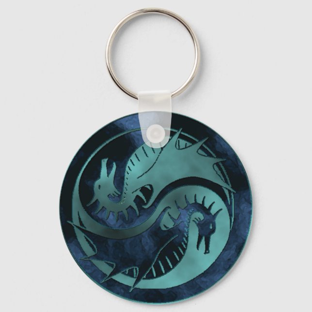 Dragon Yin Yang Nyckelring (Framsida)