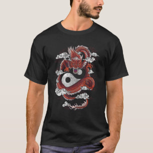 Dragon Yin Yang Symbol T Shirt
