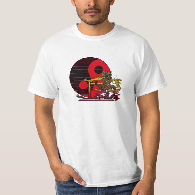Dragon Yin Yang T-Shirt (Framsida)