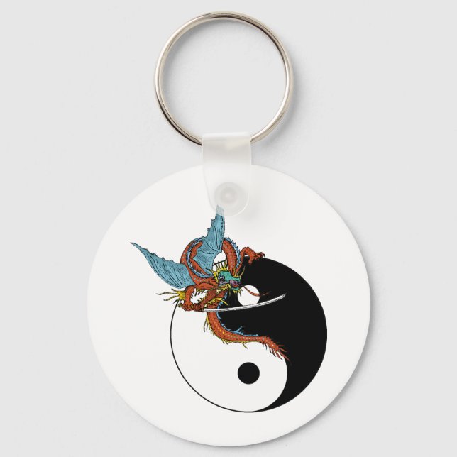 Dragon Ying Yang Nyckelring (Framsida)