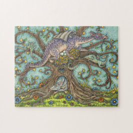DRAGONÄGG, MEDIEVAL LAIR, FANTASY FOLK ART PUSSEL
