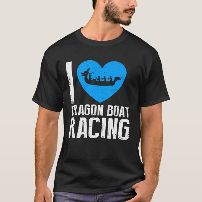 Dragonboat Theme for Dragon Boat Paddlers  10 T Shirt (Framsida)