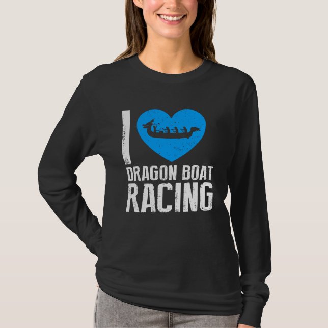 Dragonboat Theme for Dragon Boat Paddlers  10 T Shirt (Framsida)