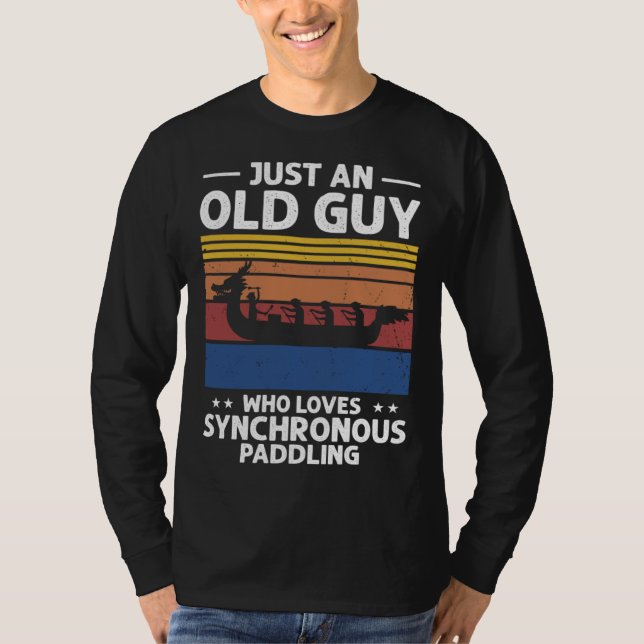 Dragonboat Theme for Dragon Boat Paddlers T Shirt (Framsida)