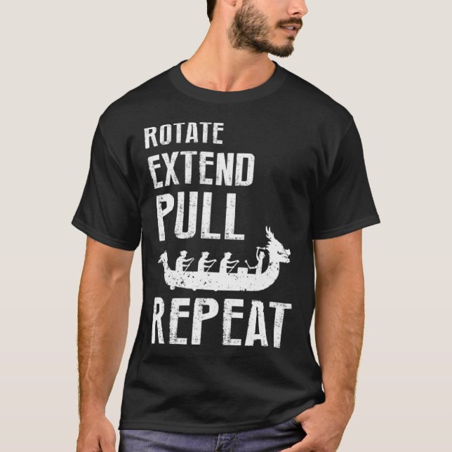 Dragonboating Theme for Dragon Boat Paddling  16 T Shirt (Framsida)