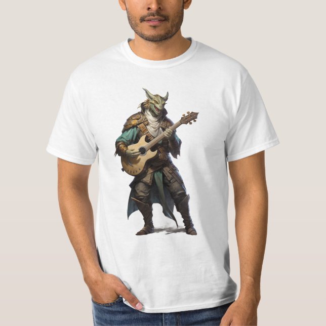 Dragonborn Bard T Shirt (Framsida)
