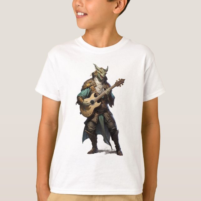Dragonborn Bard T Shirt (Framsida)