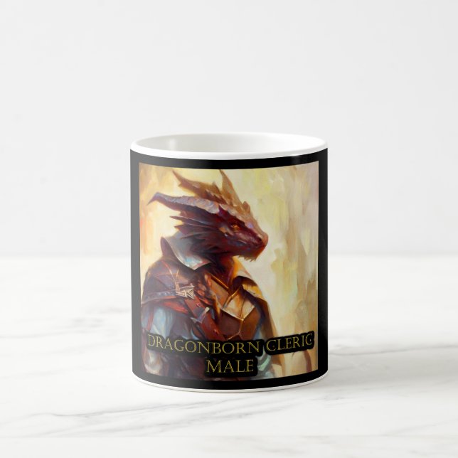 Dragonborn Cleric Male Kaffemugg (Center)