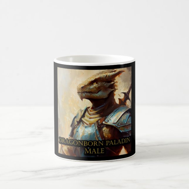 Dragonborn Paladin Male Kaffemugg (Center)