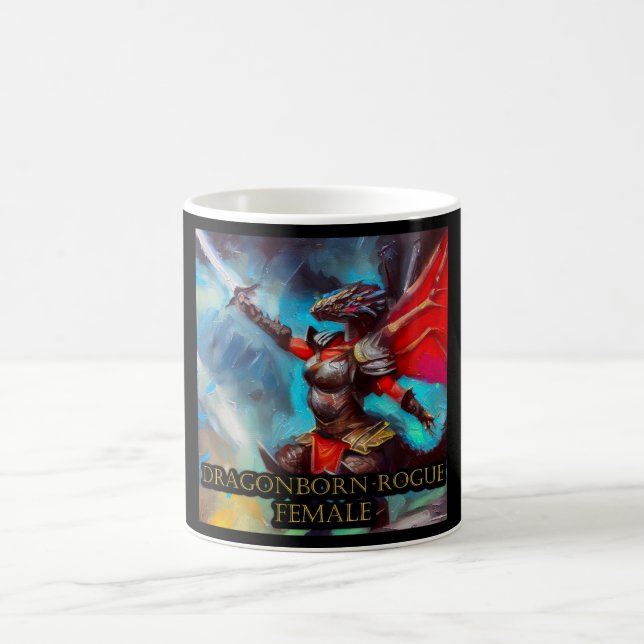 Dragonborn Rogue Female Kaffemugg (Center)