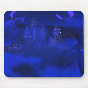Dragoncat Blue Mist Dragon Fantasy Mousepad Musmatta
