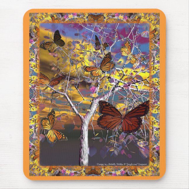 Dragoncat Butterfly Fantasy Mousepad Musmatta (Framsidan)