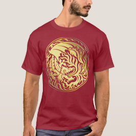 Dragoncirkel - Guld T Shirt