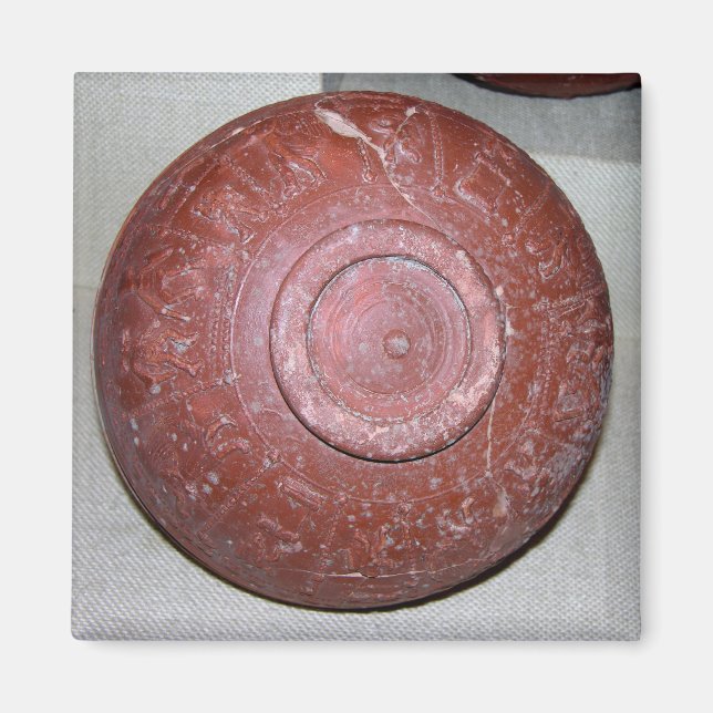 Dragondorff kopp, c.150 BC (lergods) Magnet (Framsidan)