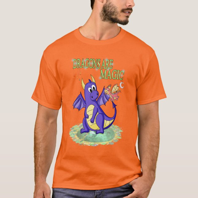 Dragoner är magiska.. t shirt (Framsida)