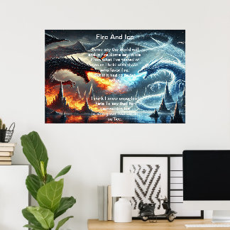 Dragoner av eld och is poster