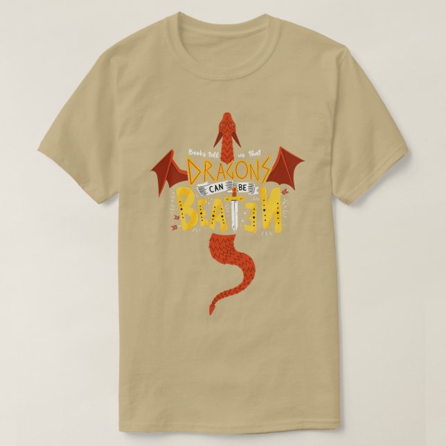 Dragoner kan misshandlas t shirt (Design framsida)