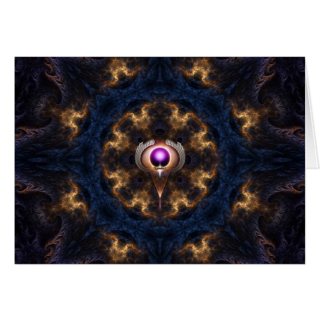 Dragoner Ring vid brand Hälsningskort (Framsidan Horizontal)