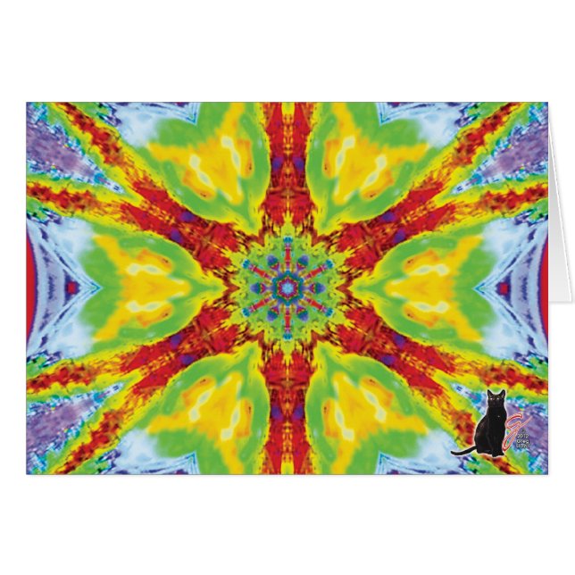Dragoneye KC Kaleidoskop Hälsningskort (Framsidan Horizontal)