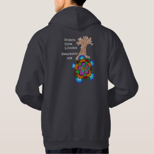 Dragonfest 2021 Deepen Grow & Evolve - Mörk hoodi Hoodie