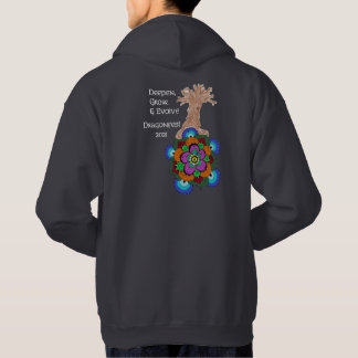 Dragonfest 2021 Deepen Grow & Evolve - Mörk hoodie