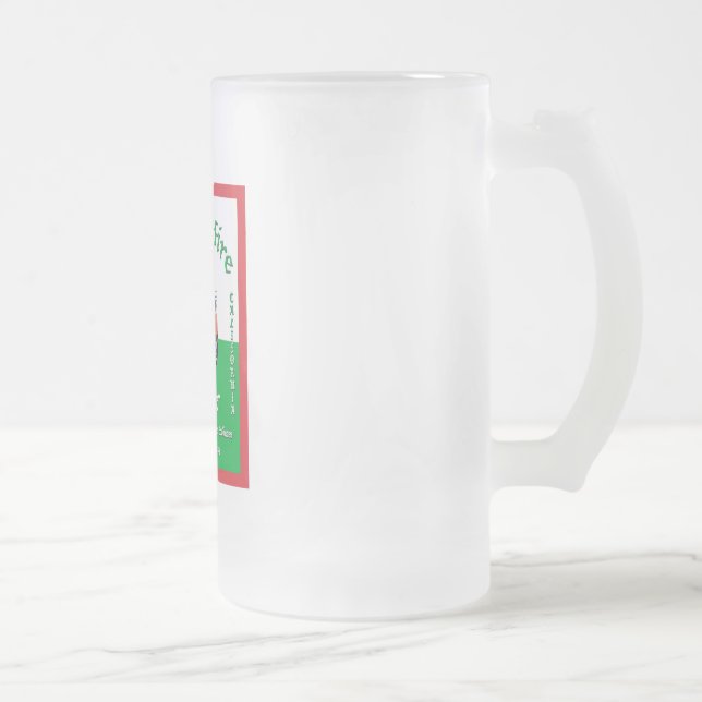 DragonFire läskedryck smaksatt med växtextraktmugg Frostat Ölglas (Höger)