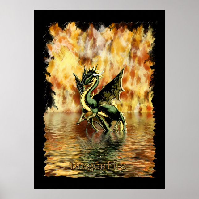 DRAGONFIRE Poster Dragon Art (Framsidan)
