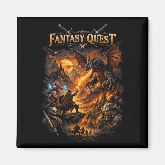 Dragonfire Quest Magnet (Framsidan)