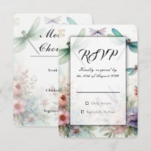 Dragonflies and Pastel Florals Wedding