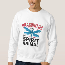 Dragonflies är mitt andliga djur lång ärmad tröja