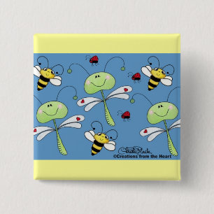 Dragonflies, Bees and Ladybugs Collage Knapp