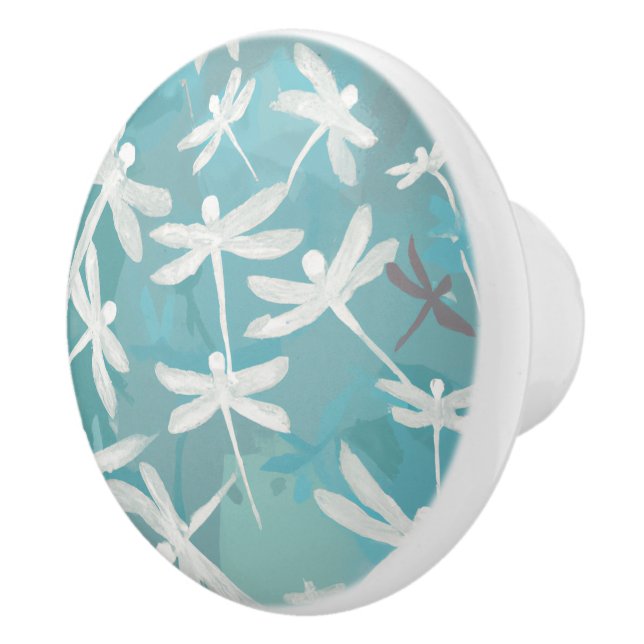 Dragonflies Ceramic pull Knopp (Höger)