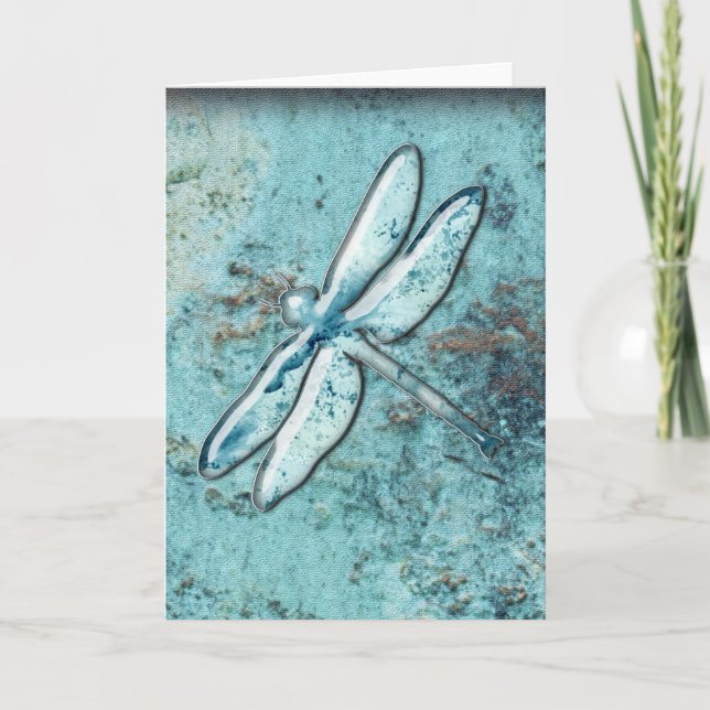 Dragonflies, Damselflies & Flowers Greeting Cards Kort (Framsida)