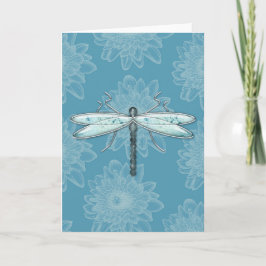Dragonflies, Damselflies & Flowers Greeting Cards Kort