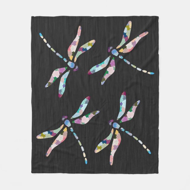 Dragonflies Fleece Blanket (Framsidan)